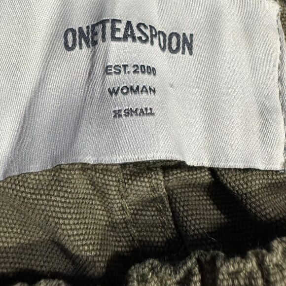 One‎ Teaspoon Camo Shabbies Pants Women's Size XSmall Lightweight Denim BNWT - Picture 6 of 9